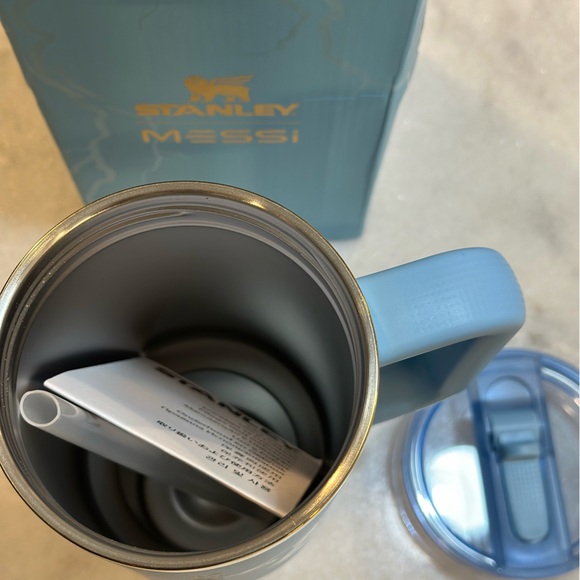 The Messi x Stanley Blue Unique Design Quencher ProTour Flip Straw Tumbler, 40oz - Picture 6 of 13